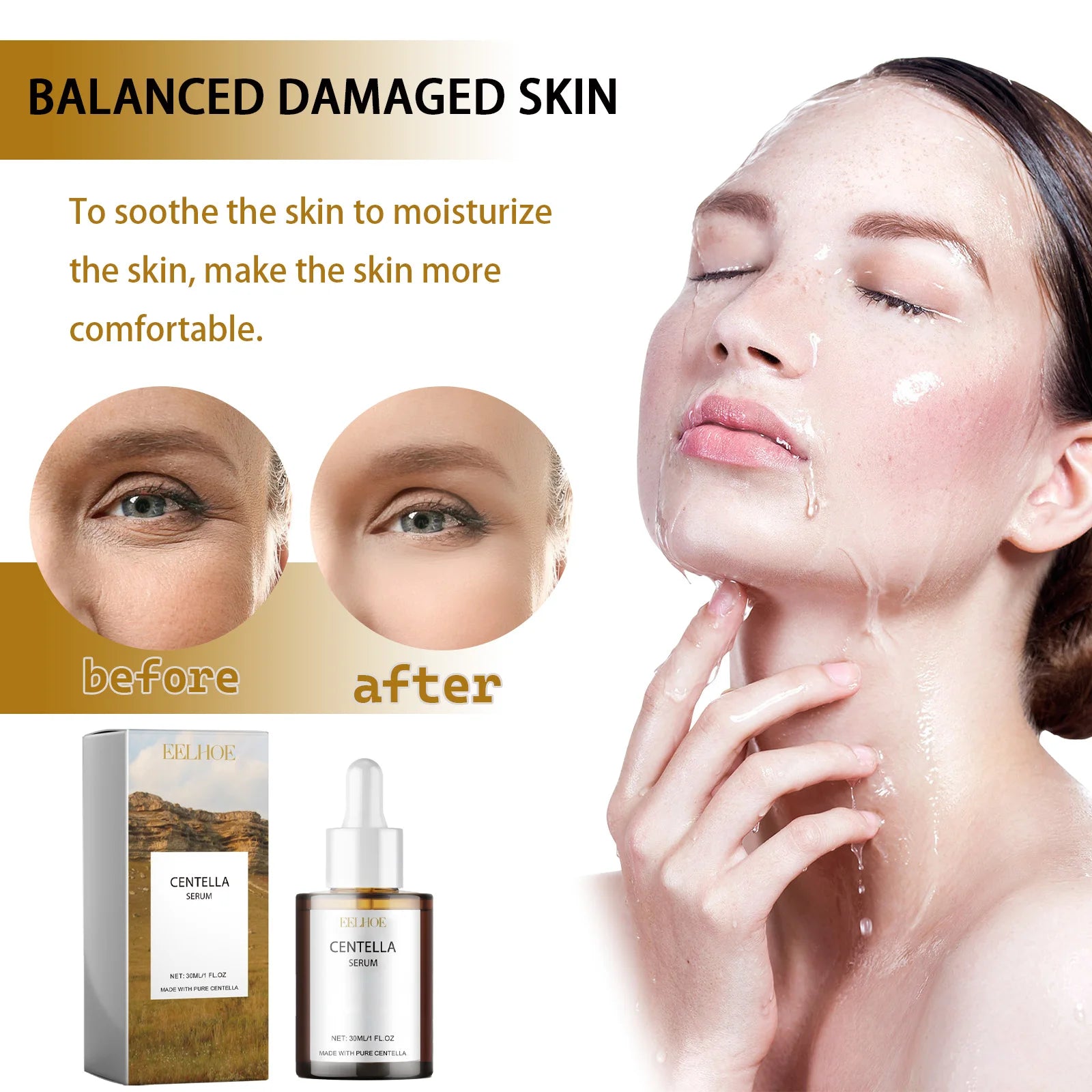 Centella Skincare Set Cleansing Oil Face Wash Serum Barrier Repair Soothing Hydrating Facial Care Kit For All Skin Types Korean