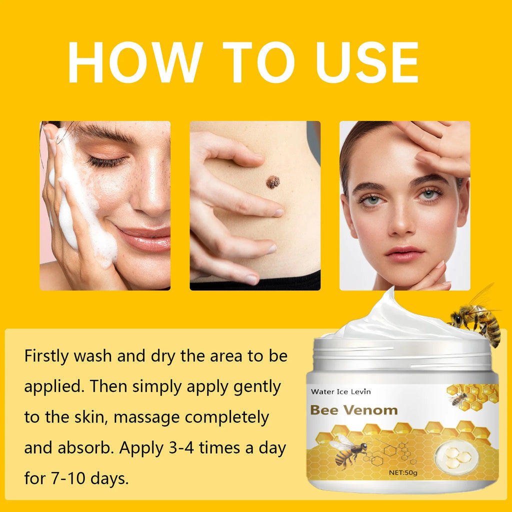 Bee Venom Care Cream - Suitable for All Light Brown Skin Moisturizing Cream for Body and Face - Design of Natural Bee Venom Extract and Natural Ingredients
