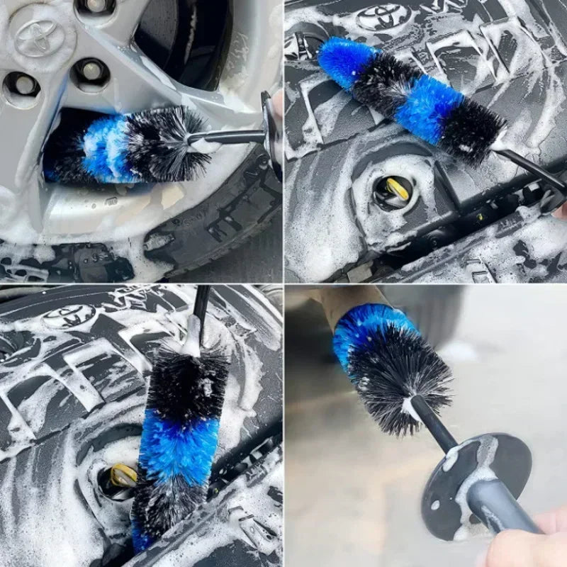 Large Car Wash Brush Automobile Beauty Supplies Tire Cleaning Car Wash Tool Hub Cap Brush Speed Beauty Special Car Care Amagi