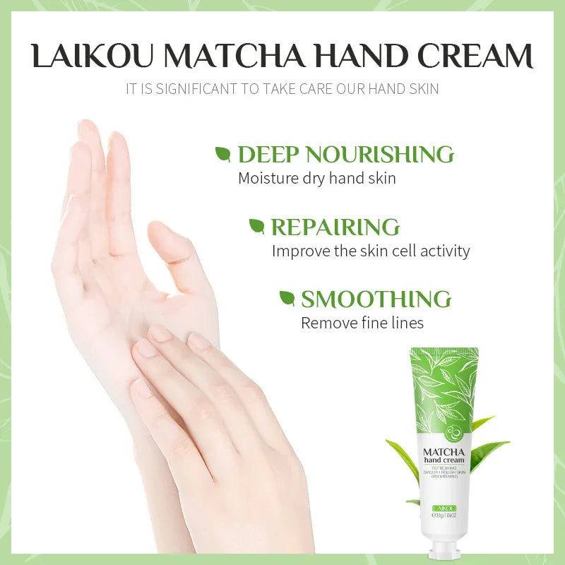 Facial Products Kit Sakura / Green Tea Face Cream Nourishing Skin Face Serum Smoothing Eye Cream Skincare Korean Cosmetic