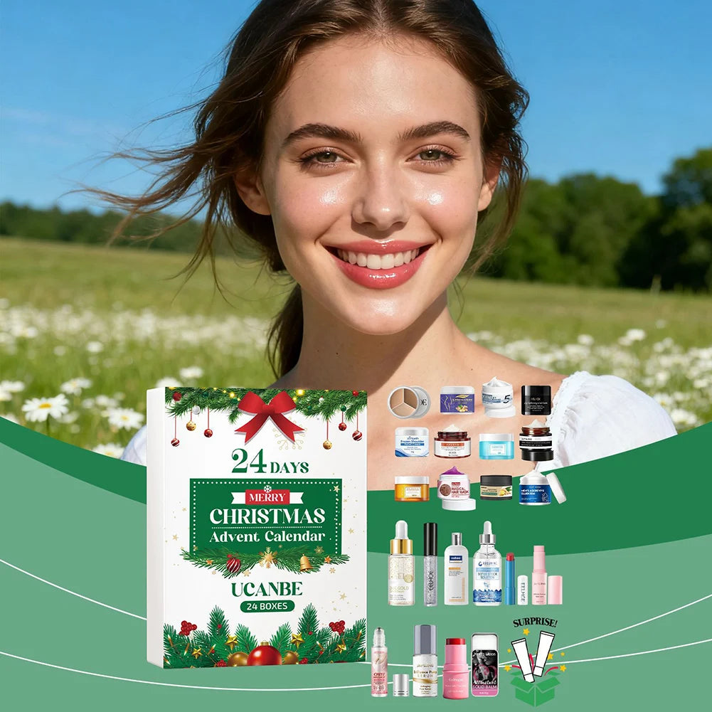 Christmas Beauty Advents Calendar Skincare Set 24 Days Luxurious Makeup Present Surprises For Holiday Birthday Present