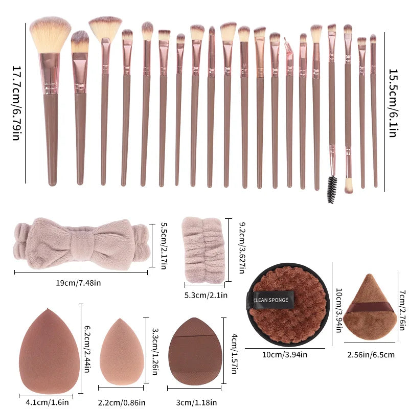 Large Makeup Brush Set, Concealer Brush, Loose Powder Brush, Powder Puff,  XiyintemuDropshipping hot-selling products