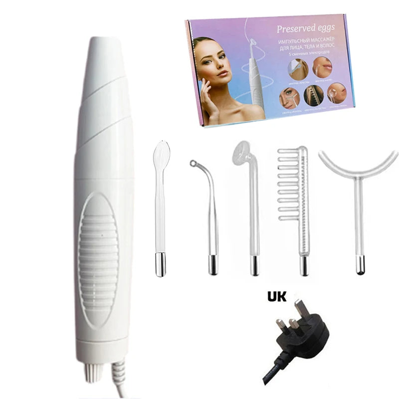 5 Heads Handed High Frequency Beauty Products Facial Therapy Wand Machine Set Portable Home Use Skin Beauty Equipment