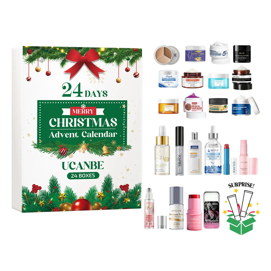 Xmas Beauty Box Beauty Skincare Advents Calendar Xmas Makeup Present Set For Adult Women Teen Girls Skin Care Birthday Present