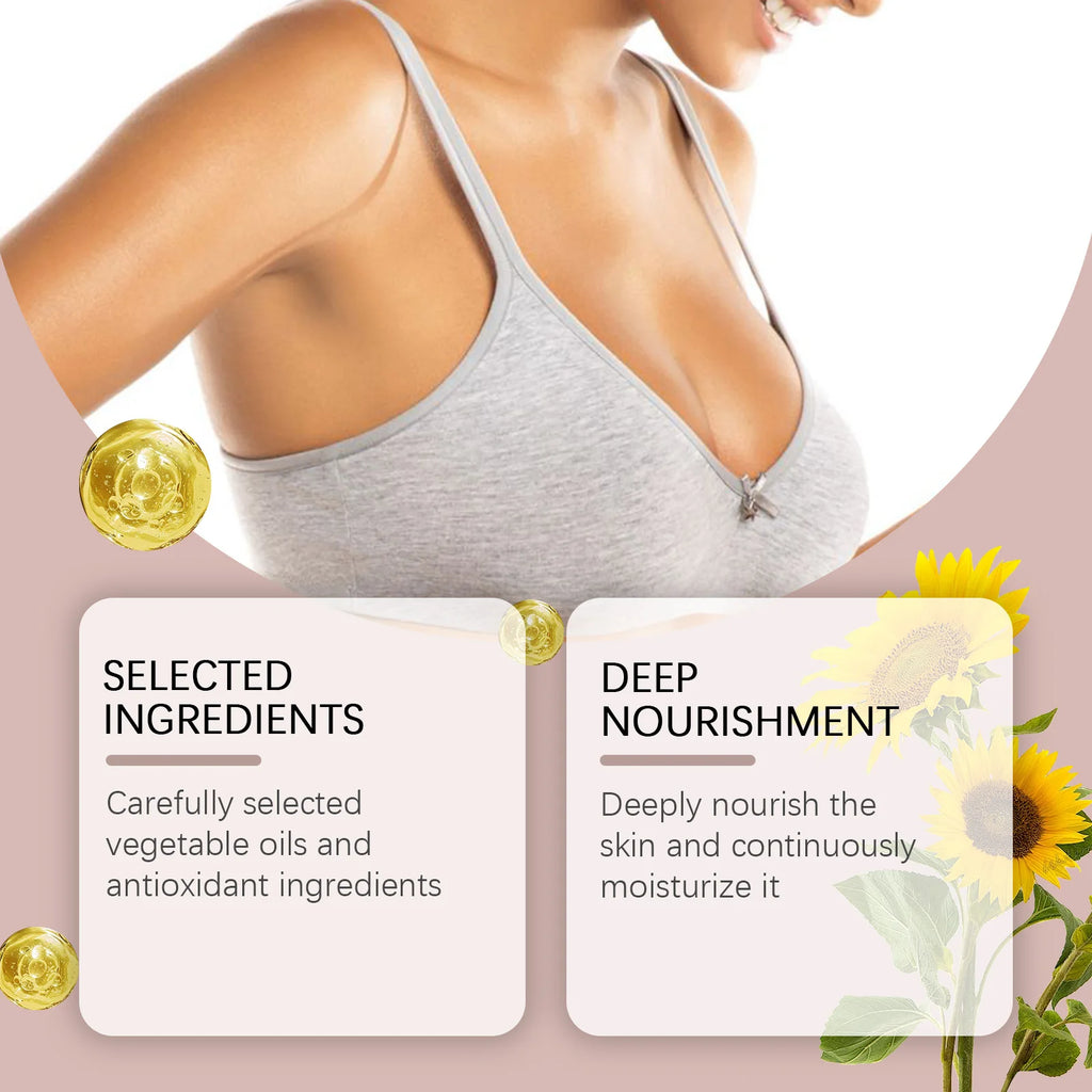 Breast Care Balm Effective Anti-Sagging Chest Lift Soothing Plump Breast Cream for Women Enhance Softness Luster Sexy Body Care