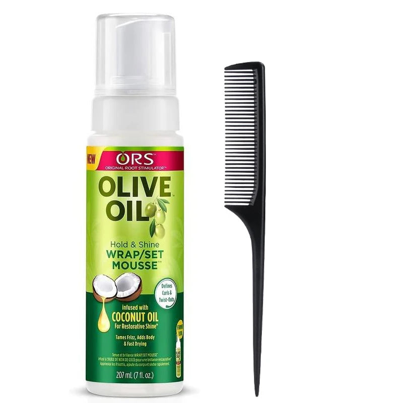 Curly Hair Mousse For Wigs Strong Hold ORS Olive Oil Hair Styling Mousse Anti-Frizz Hair Foam Mousse For Styling Hair Women Men