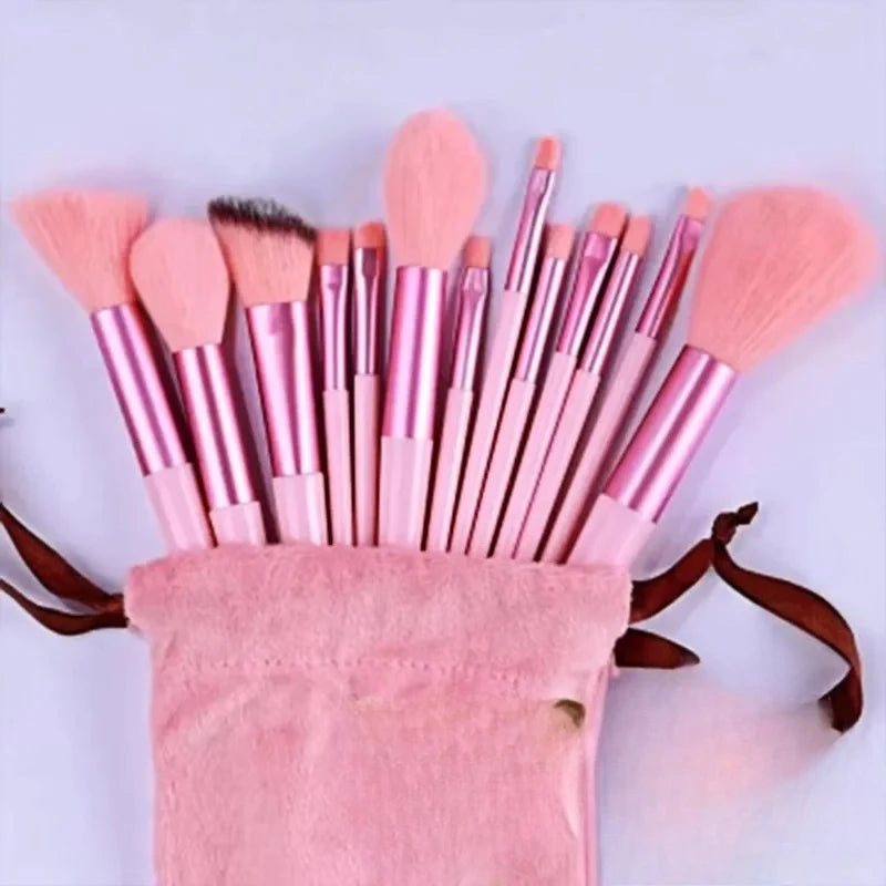 13PCS Makeup Brushes Set Eye Shadow Foundation Women Cosmetic Brush Eyeshadow Blush Beauty Soft Tools Bag Makeup Brush Set