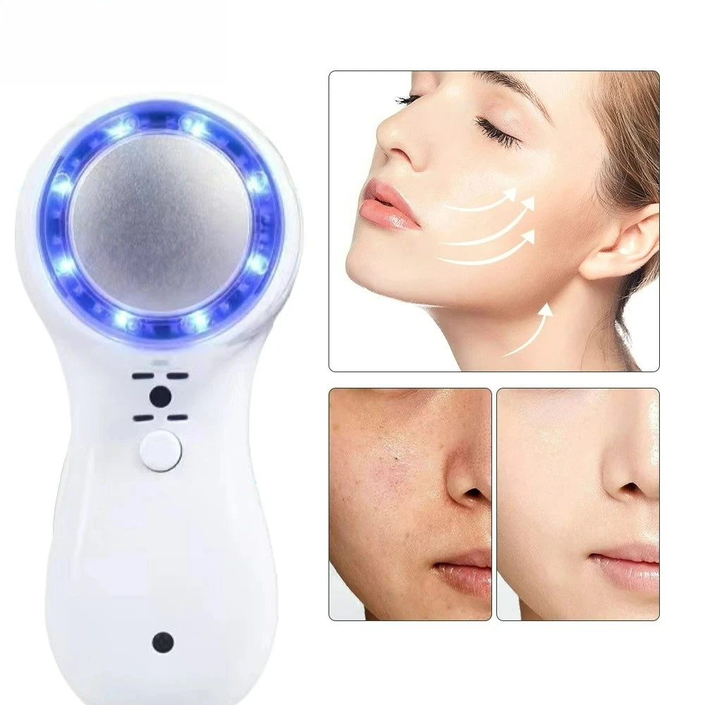 Beauty Device for Home Cryotherapy Skin Cooling Tool Blue Light Cold Compress Ice Cooler Shrink Pore Reduce Swelling Facial Care