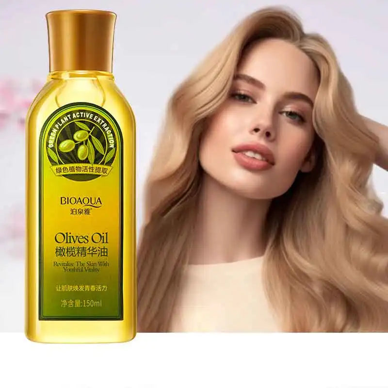 BIOAQUA Olive Oil Skin Care Cleansing Water Massage Essential Oil Hair Care Beauty Moisturizing Multifunctional Glycerin