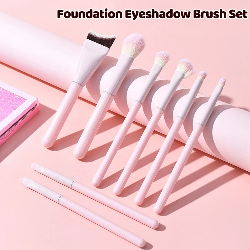 1/8 PCS Makeup Brushes Set Eye Shadow Foundation Women Cosmetic Brush Eyeshadow Blush Beauty Soft Hair Make Up Tools With Bag