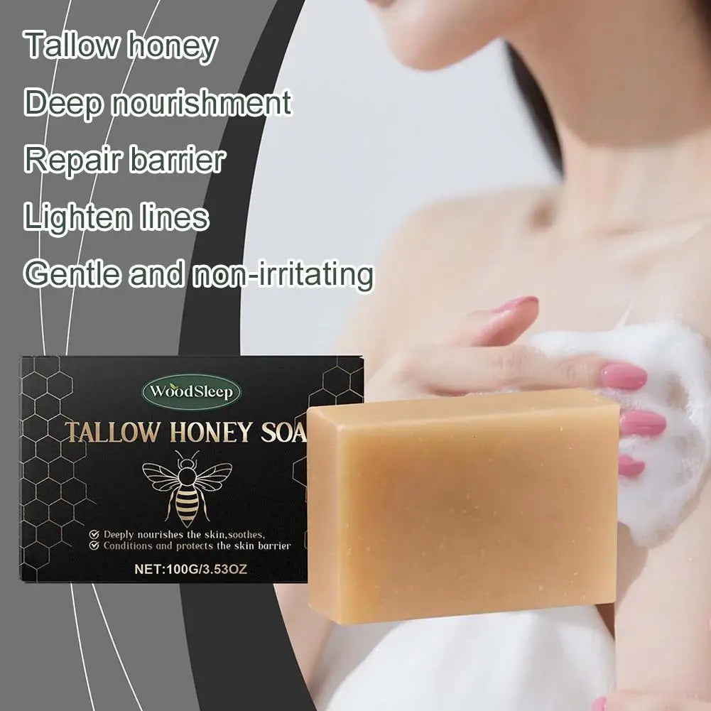 Beef Tallow Soap Bar,Natural Grass Fed Tallow Soap,Moisturizing Face Body Wash For Dry, Itchy, Sensitive Skin CareBath Soap
