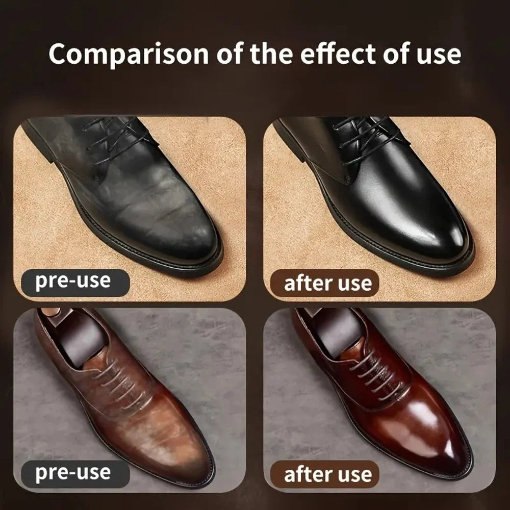 Shoe Care Kit - Suitable for Artificial Leather Surface Polishing and Maintenance, Premium Care Beeswax for Various Colors