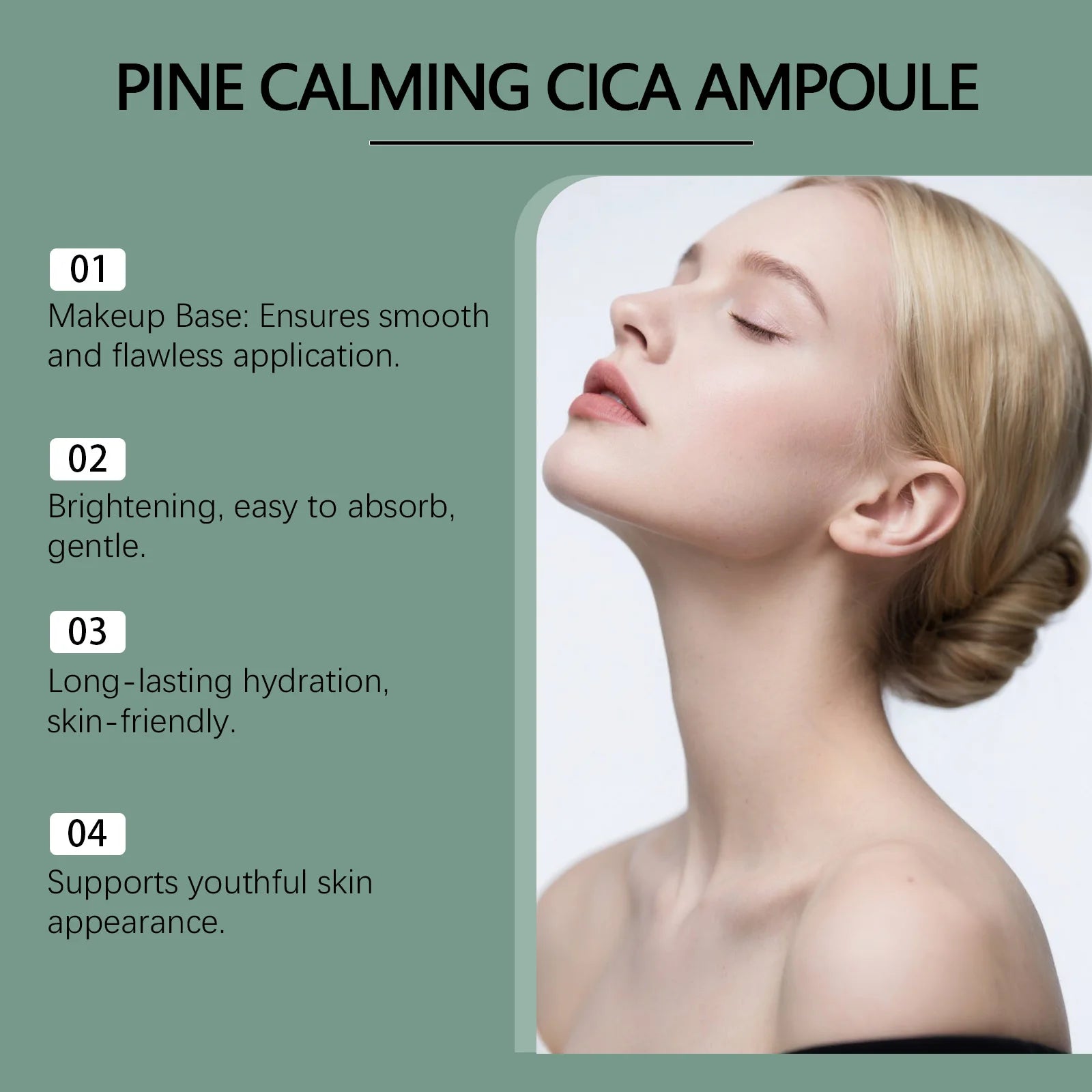 Centella Asiatica Essence Gentle Moisturizing Care, Keeps the Face Hydrated and Radiant, Replenishes Moisture and Smooths the Sk