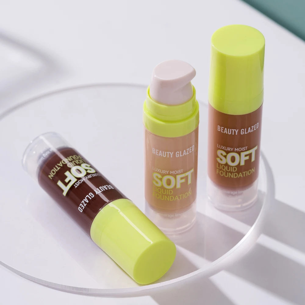 Beauty Glazed Full Coverage Matte Liquid Foundation Waterproof BB Cream Lasting Oil Control Long-lasting Natural Face Makeup