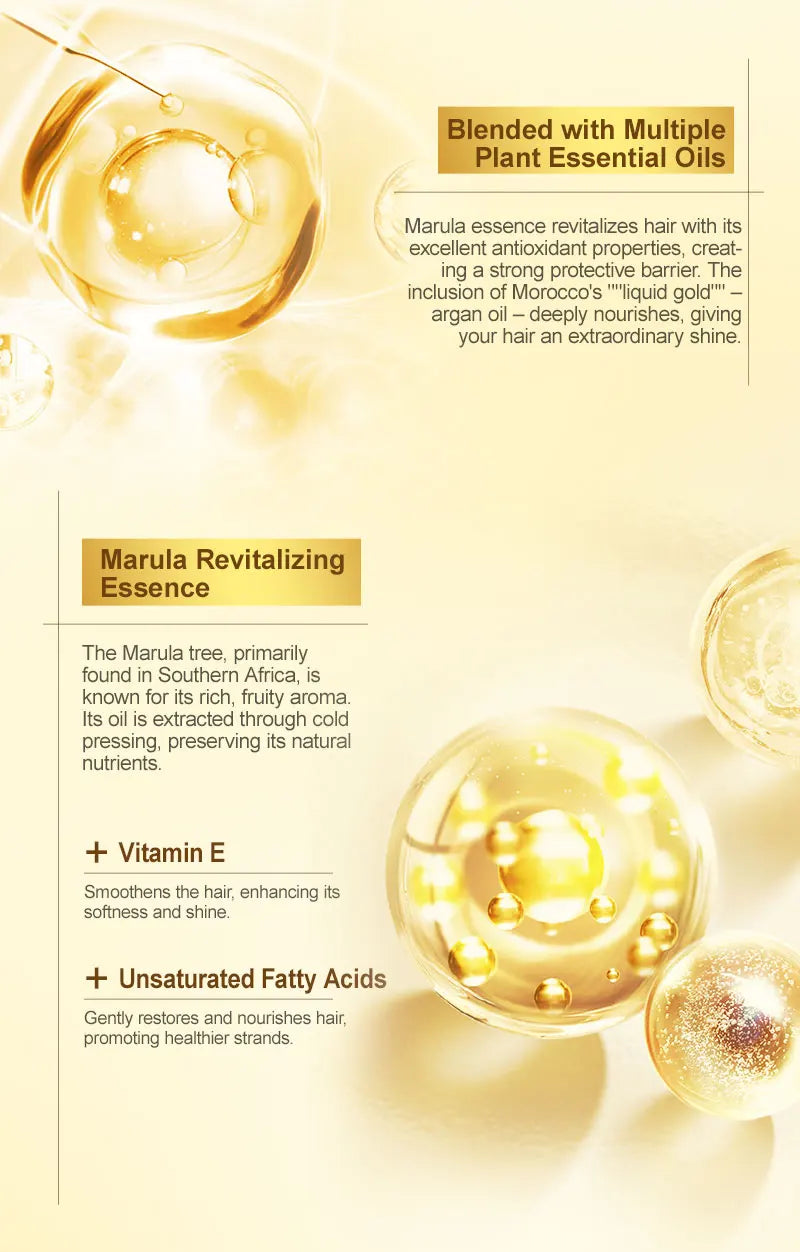 PURC Morocco Argan Oil Hair Mask Smoothing Nourishing Hair Oil Sets Repair Damaged Frizz Hair Treatment Hair Care