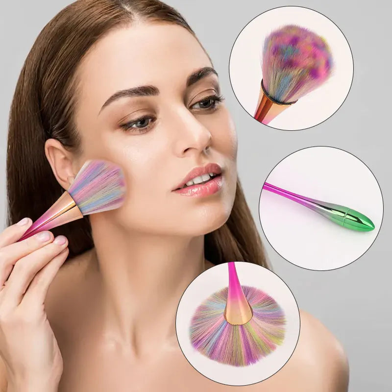 Cosmetic Brush Loose Powder Brush Oversized Highlighting Brush Blush Brush Soft Hair Makeup Fixing Powder Puff Beauty Tools