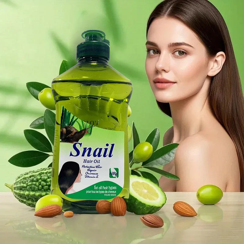 Olive snail nourishing, repairing and smoothing hair care essential oil hair oil is suitable for dry and frizzy hair