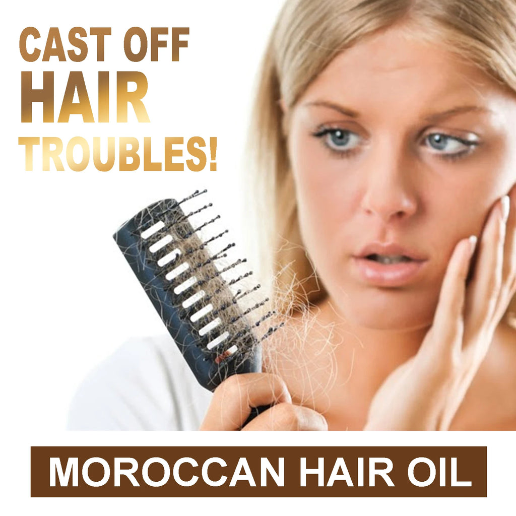 HOEGOA 100mL Moroccan Hair Oil Effectively Promotes Hair Health Reduces Breakage Moisturizing Reduces Dryness Hair Treatment Oil