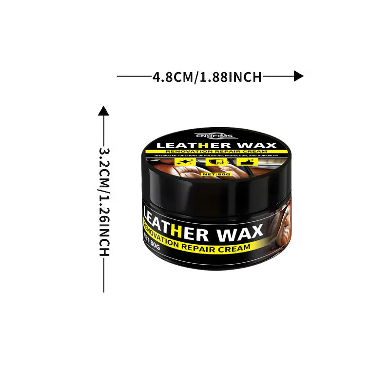 Leather Care Polish Cream: Repairs Car Seats & Daily Leather Goods with Shine