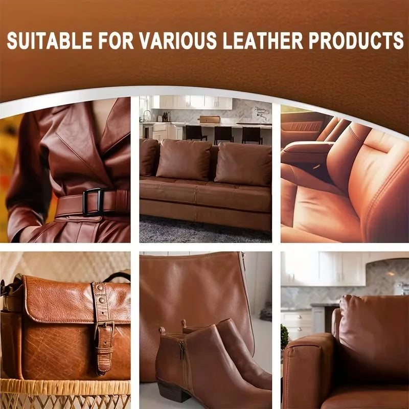 Leather Care Polish Cream: Repairs Car Seats & Daily Leather Goods with Shine