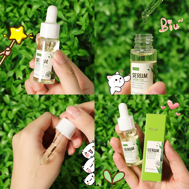 Facial Products Kit Sakura / Green Tea Face Cream Nourishing Skin Face Serum Smoothing Eye Cream Skincare Korean Cosmetic