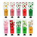 10pcs Fruity Flowery Hand Cream Moisturizing Nourishing Anti Chap Repairing Hands Care Beauty Skincare Hand Creams Sets