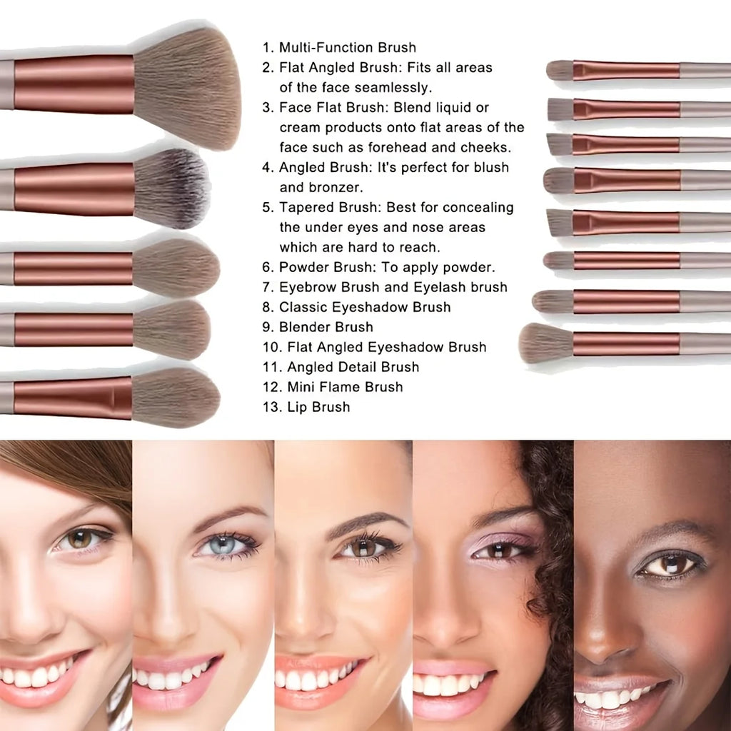 Makeup Brushes 8-29Pcs Makeup Kit Professional Women Cosmetic Soft Powder Brush Eyeshadow Foundation Full Set Travel Beauty Tool