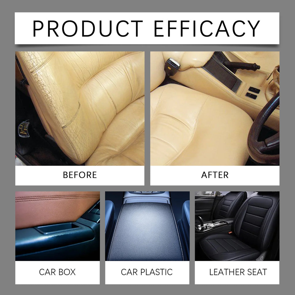 Waterproof Leather Conditioner Auto Leather Care Paste with Beeswax Deep Moisturizer Anti Aging Protects & Beautifies Autocare