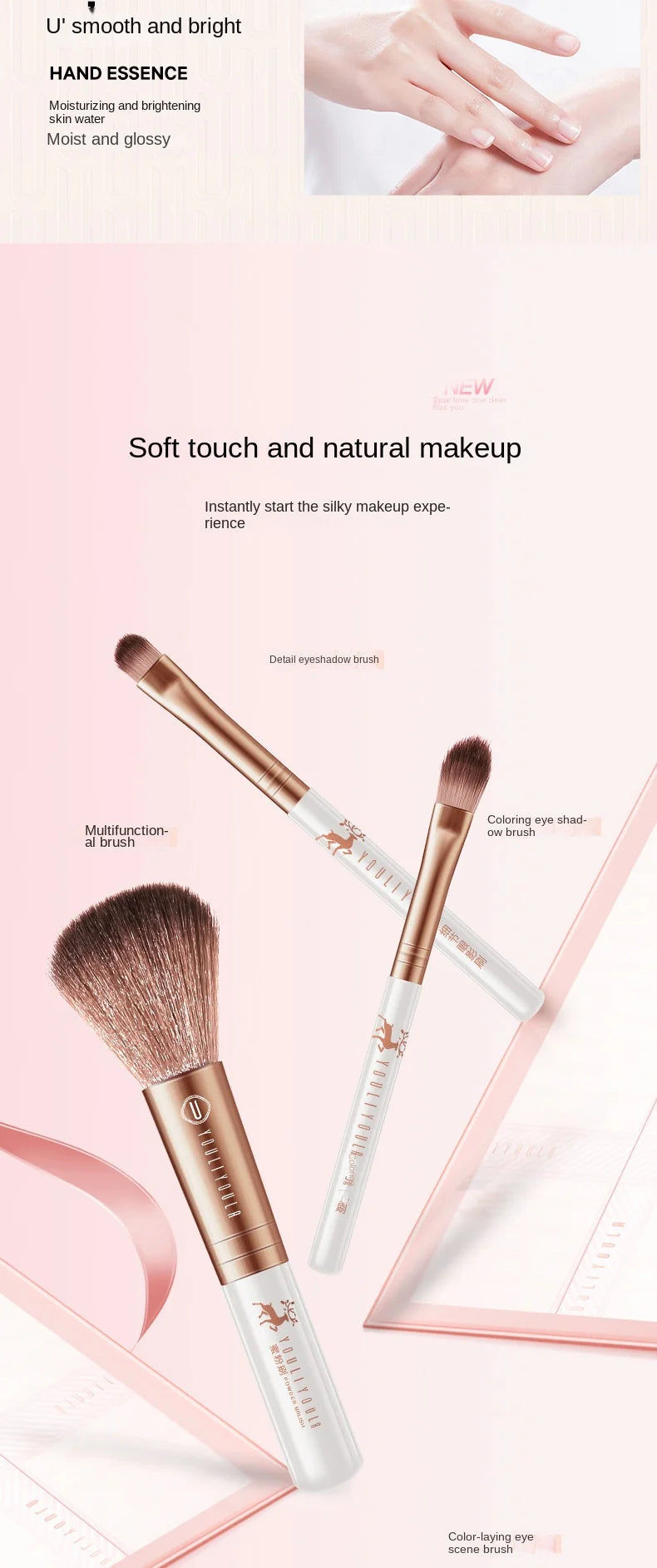 Makeup Set Cosmetics Genuine Full Set of 20 Pieces Beauty Gift Box for Birthdays and Valentine's Days Gifts