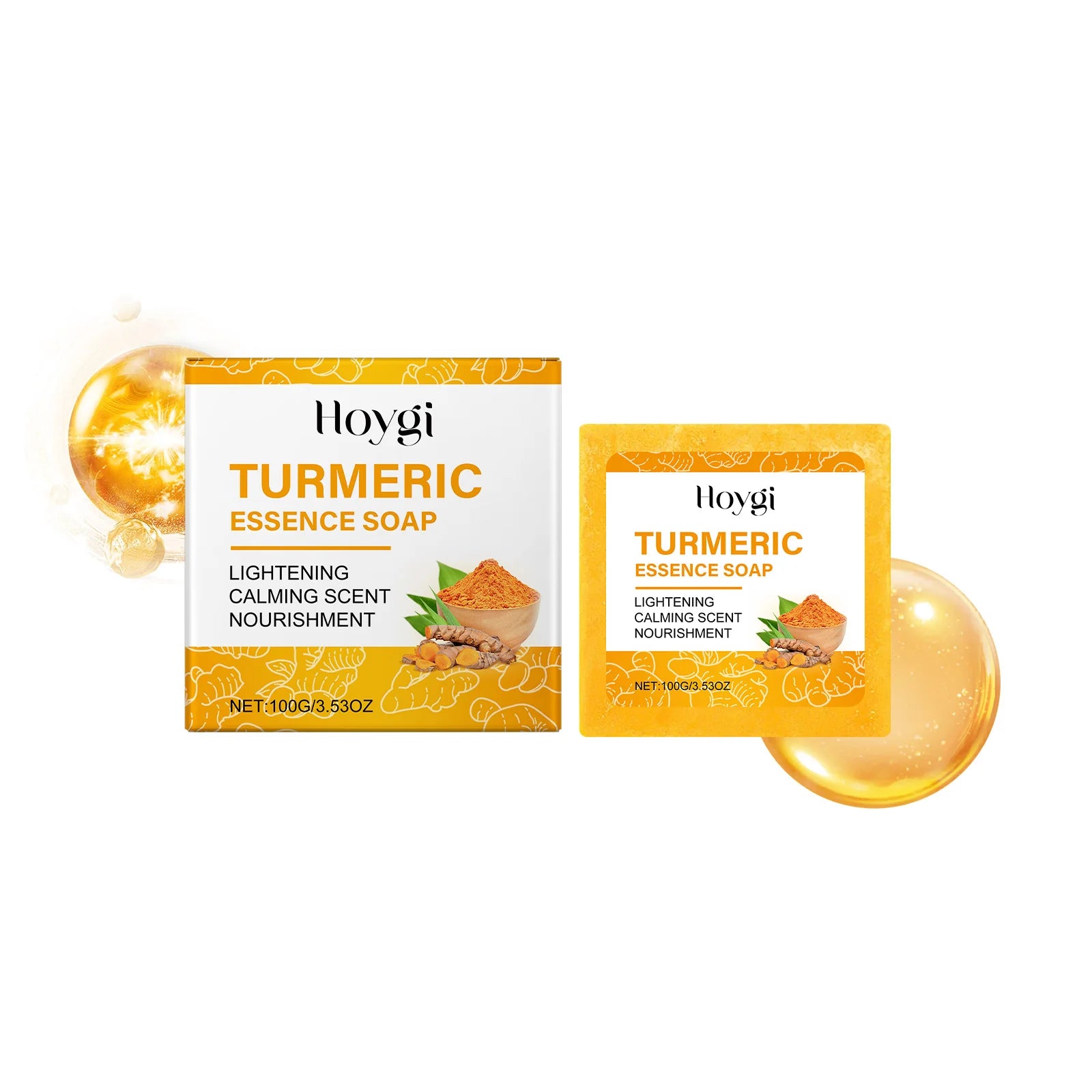 Turmeric Facial Essential Oil Repair Firming Deep Cleansing Soap Even Skin Tone Cream for Face Reduce Dullness Nourish Skin Care
