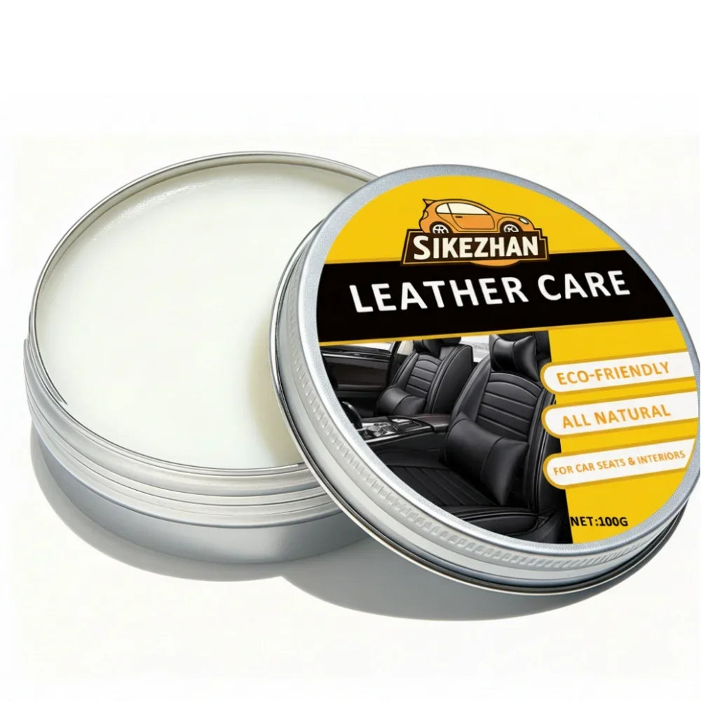 Car Leather Care Cream Natural Transparent Odorless Leather Conditioner Balm Universal for All Colors Protect  Nourish Car Seats
