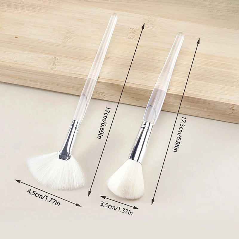 Soft-Bristled Facial Cleansing and Massage Brush – Portable Skincare Tool for Face Washing and Mask Application