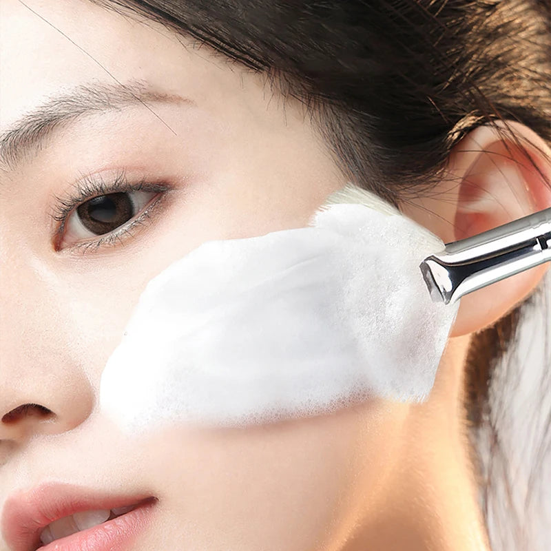 Soft-Bristled Facial Cleansing and Massage Brush – Portable Skincare Tool for Face Washing and Mask Application