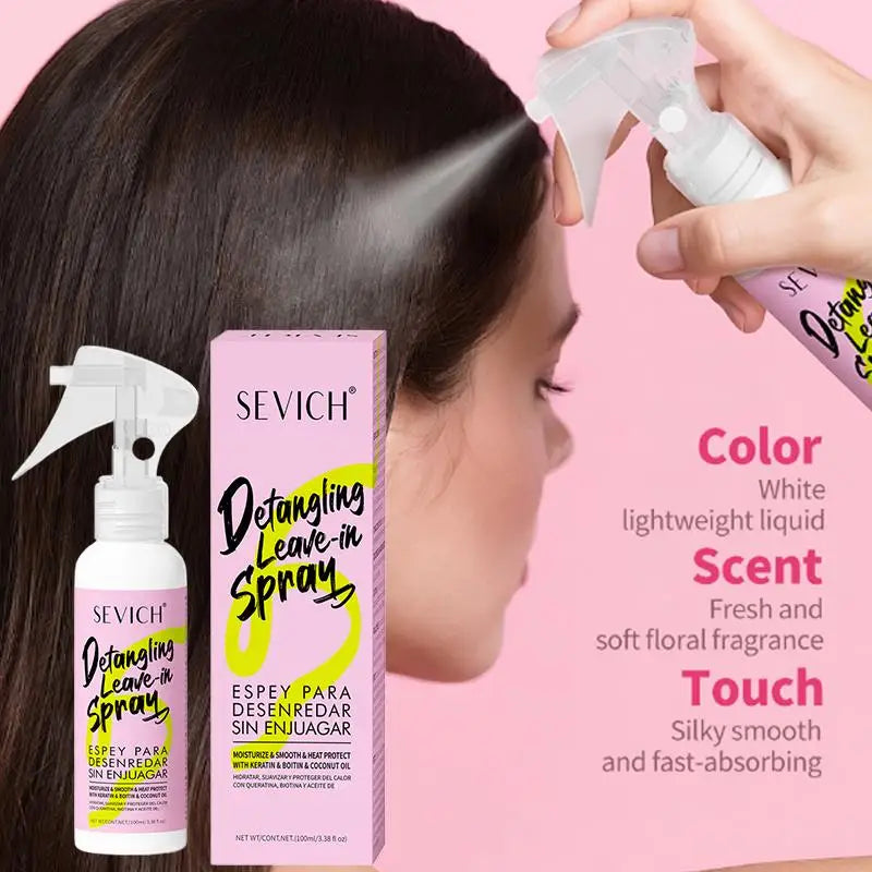 Keratin Hair Smoothing Spray Hair Conditioner Keratin Hair Treatment For Dyeing Damaged Anti-frizzle Soften Shiny Hair Care Oil