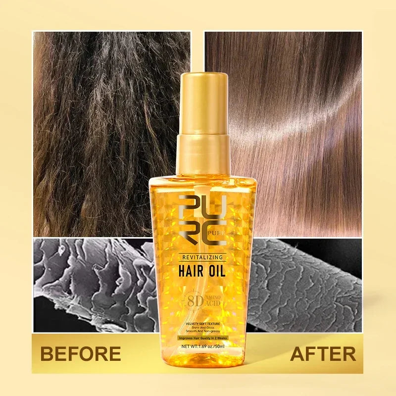 Moroccan Hair Care Essential Oil Nourishes Hair Nut Oil Smooths Brightens Softens Hair essence Repairs Scalding Damage Hairy Dry