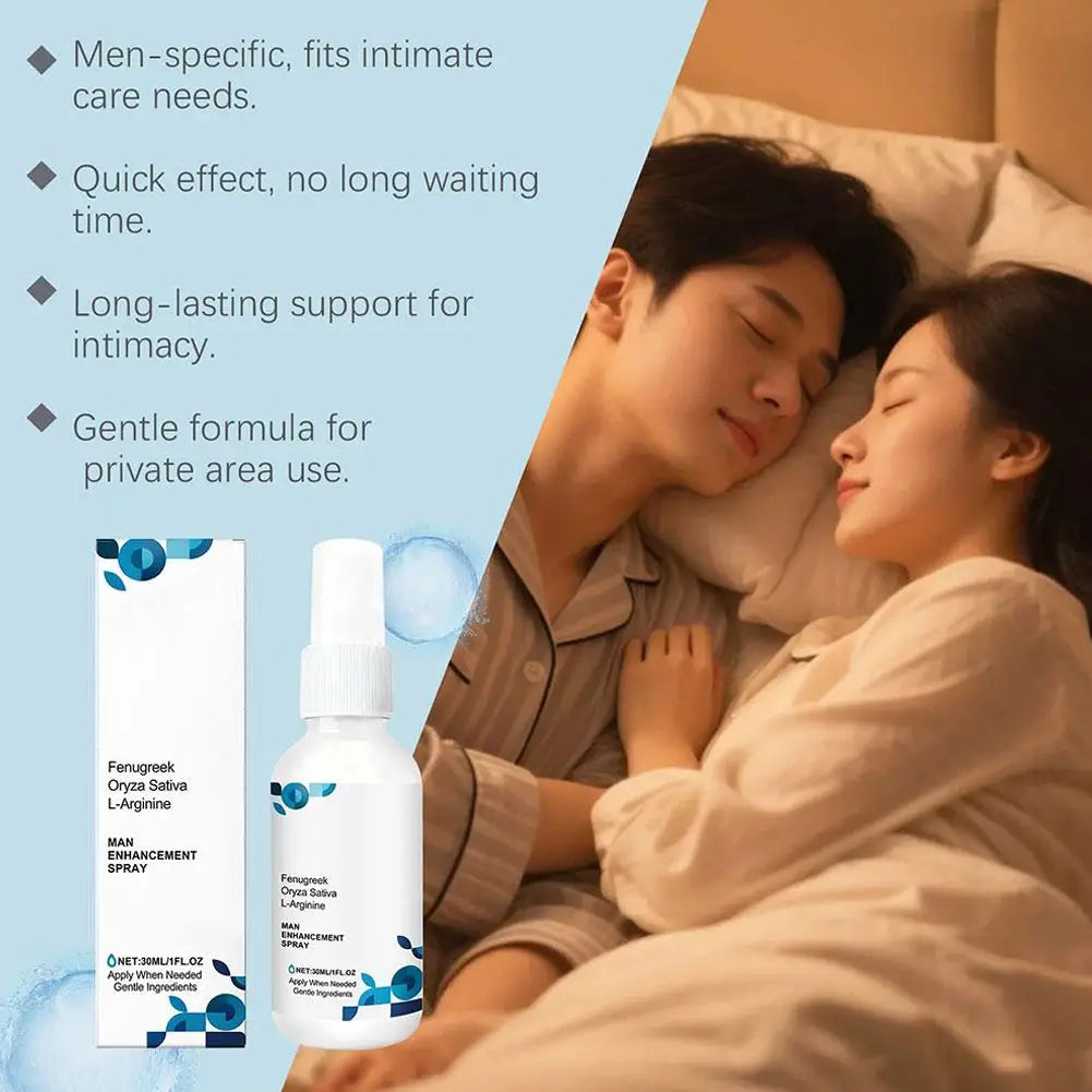 Men's Care Spray Gently Nourishes Men's Bodies Daily Condition Active Energy Recovery Care Enhancing Refreshed Body Care Spray