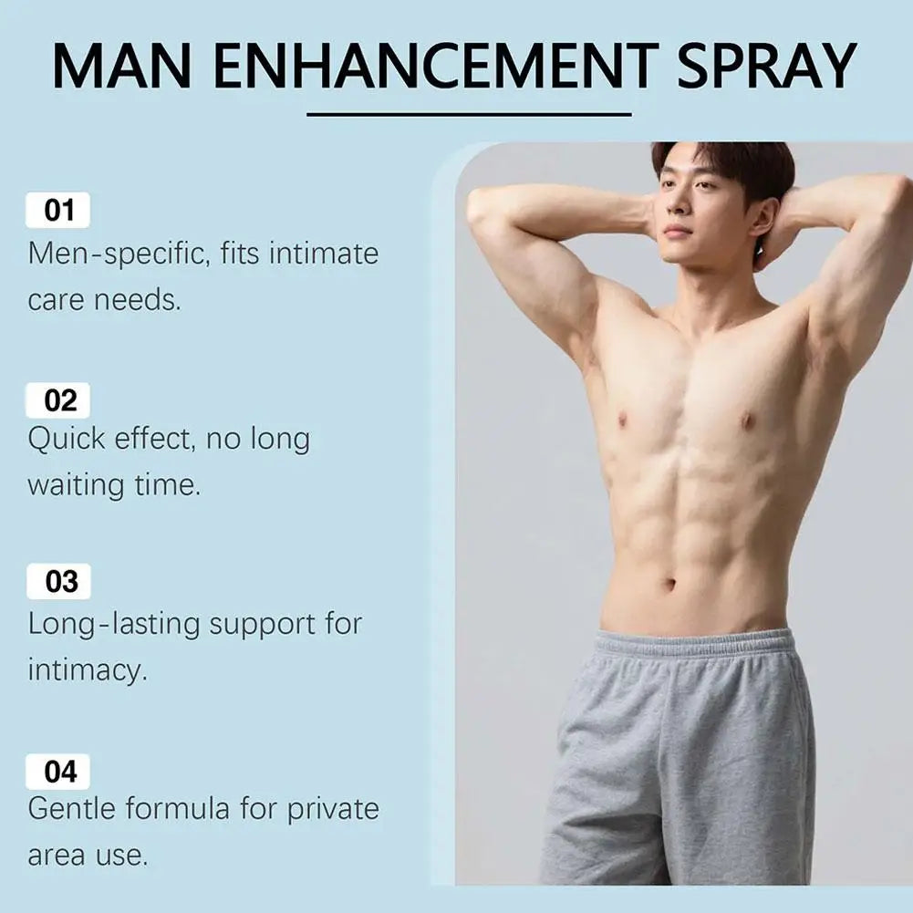 Men's Care Spray Gently Nourishes Men's Bodies Daily Condition Active Energy Recovery Care Enhancing Refreshed Body Care Spray