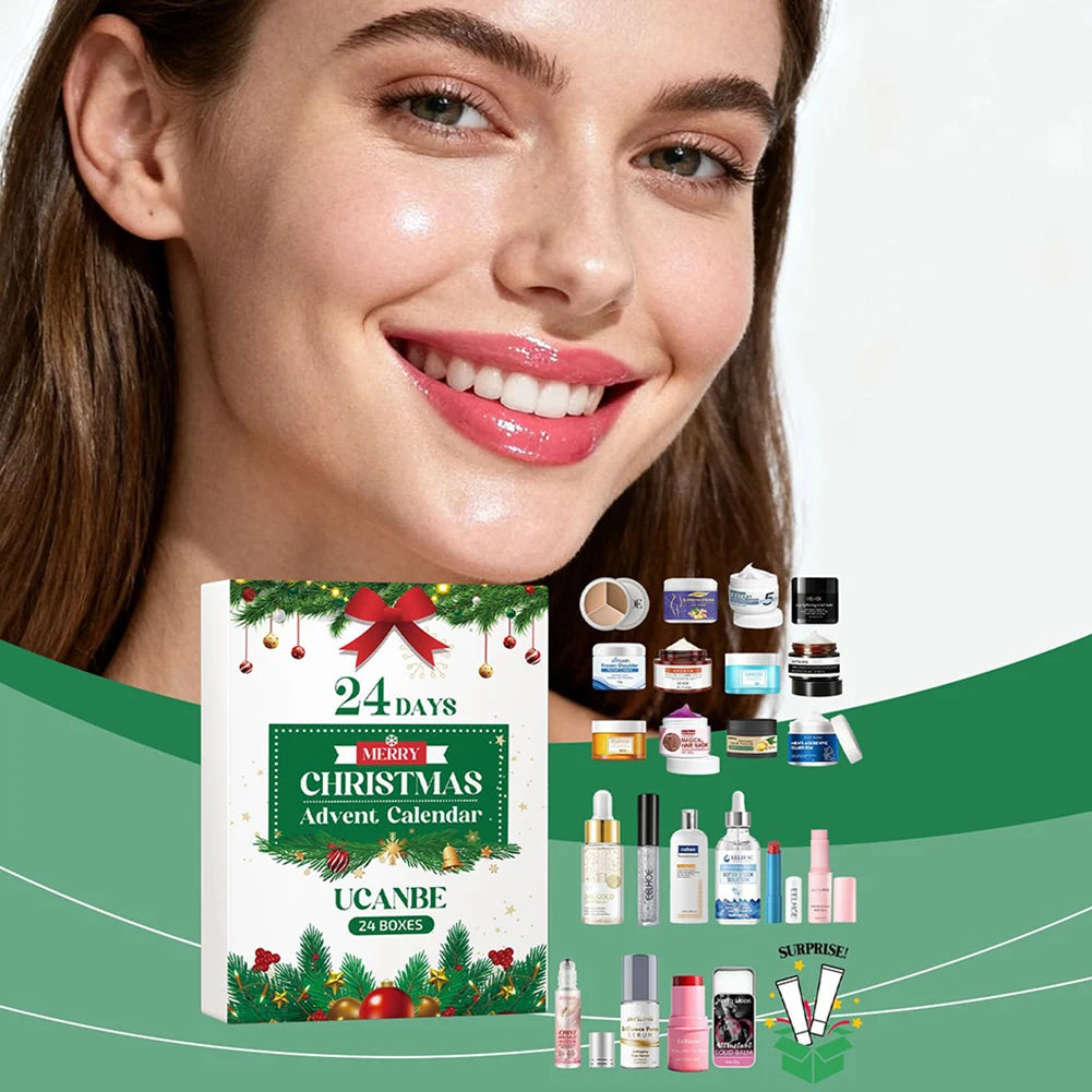 Xmas Beauty Box Beauty Skincare Advents Calendar Xmas Makeup Present Set For Adult Women Teen Girls Skin Care Birthday Present