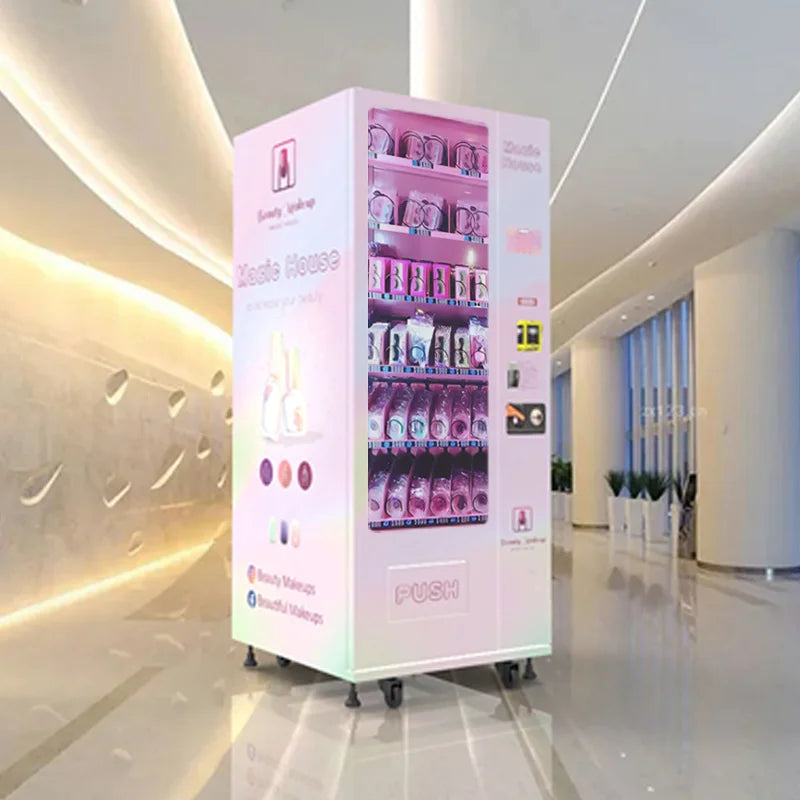 Customized 24-Hour Small Beauty Vending Machine Skincare & Cosmetic Vending Machine with Refrigeration Fresh‑Keeping Function