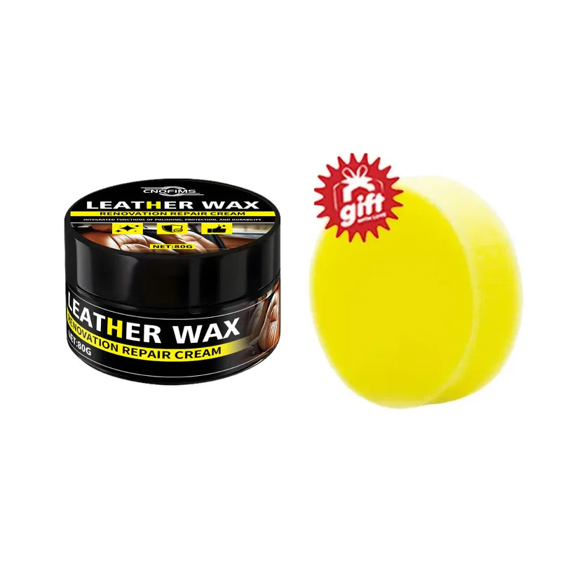 Leather Care Polish Cream: Repairs Car Seats & Daily Leather Goods with Shine