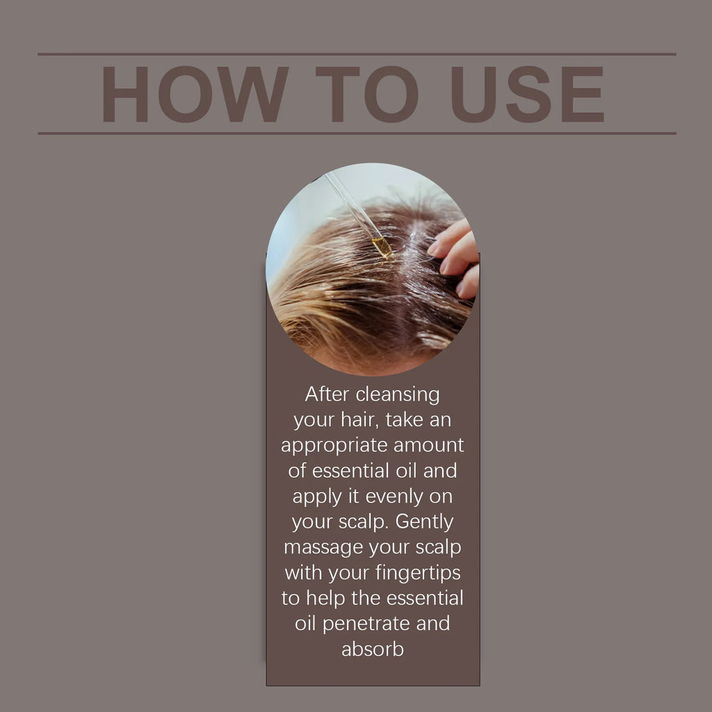 Hair Care Essential Oils Moisturize and Repair Dry and Frizzy Hair, Leaving It Shiny, Smooth, and Nourishing The Scalp