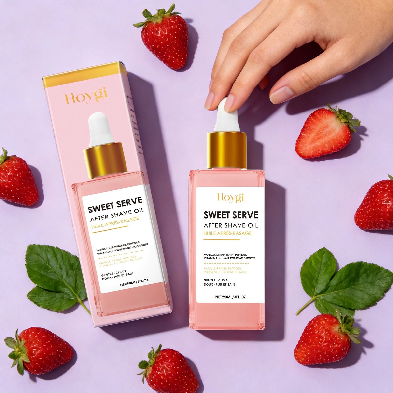 Hair Removal Shaving Care Esential Oil Deeply Hydrating and Nourishing Skin Strawberry Serve After Shave Oil for Women 90ml