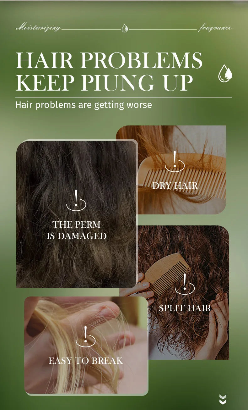 Portable Moisturizing Fragrance Hair Care Essential Oil Set, Smooth Hair, Improve Frizz-Free Hair Care Essential Oil