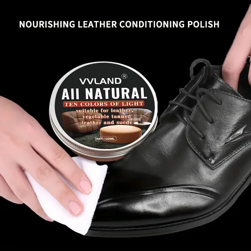 120ml Leather Care Cream - Nourishing Conditioner Balm to Restore, Shine and Protect All Types of Leather Goods