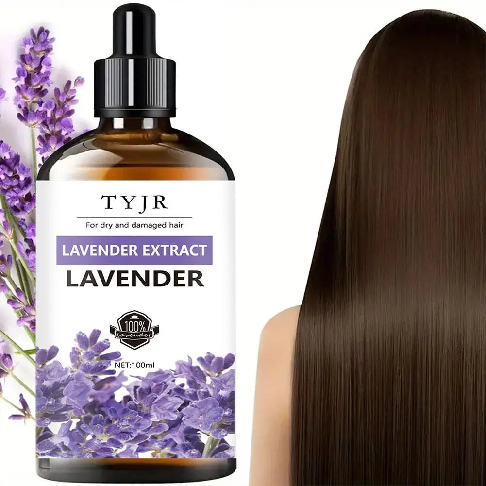 Lavender Hair Oil Hair Serum For Dry Damaged Hair, Nourishing Scalp Oil With Lavender Extract, Smooth & Shiny Hair Care Oil