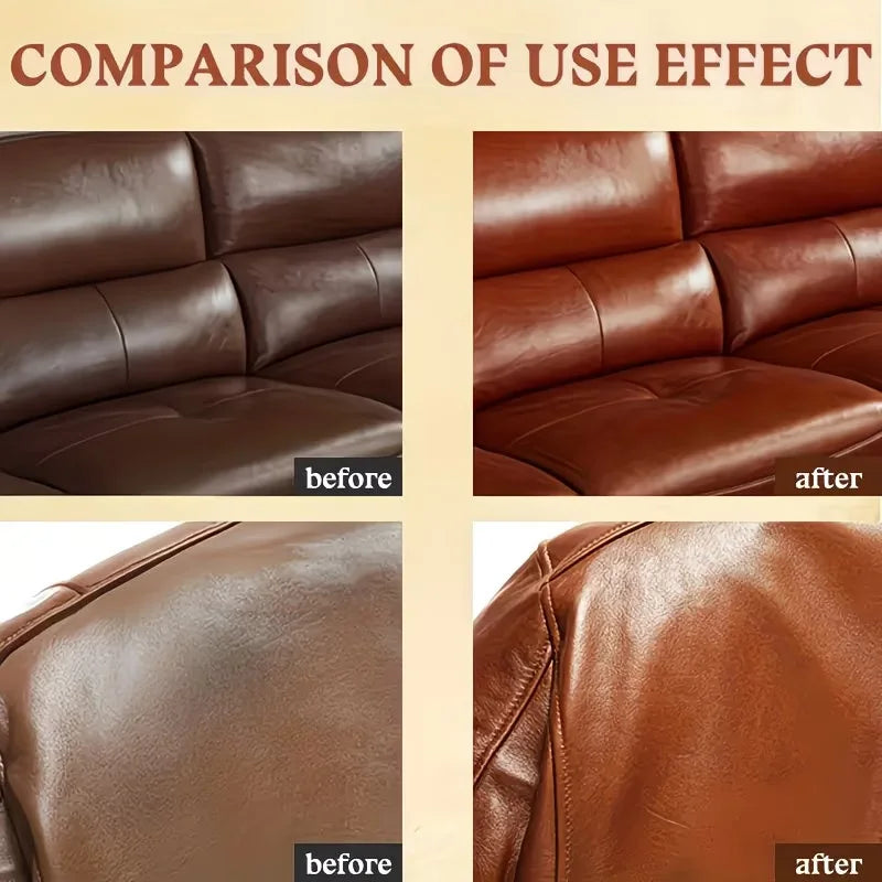 Leather Care – Deep Repair & Protection for Car Seats, Sofas, Jackets, Shoes, Bags & Clothing, Restores Shine & Extends Lifespan