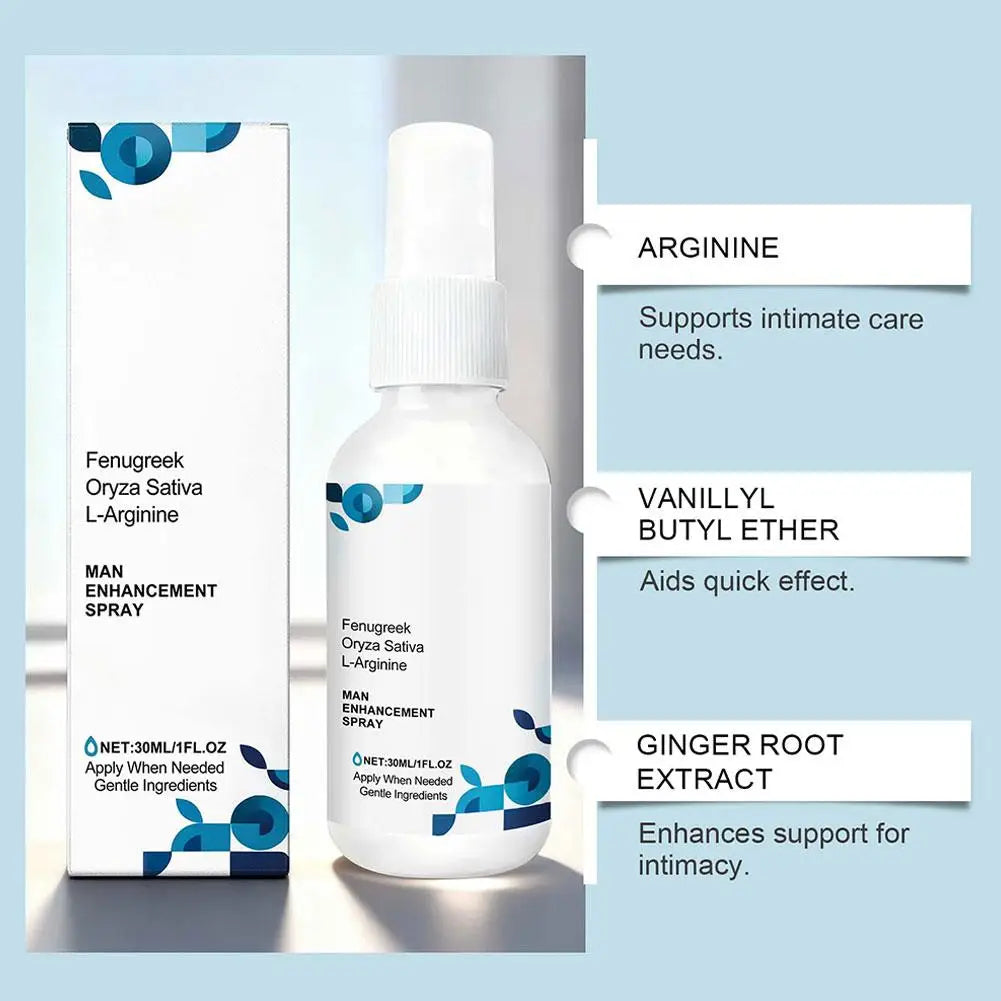 Men's Care Spray Gently Nourishes Men's Bodies Daily Condition Active Energy Recovery Care Enhancing Refreshed Body Care Spray