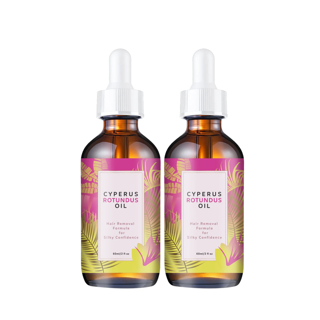 Natural Hair Minimizing & Skin Softening Oil 60ml - Jojoba & Almond Formula for Gentle Hair Growth Control & Smooth Skin Feel.