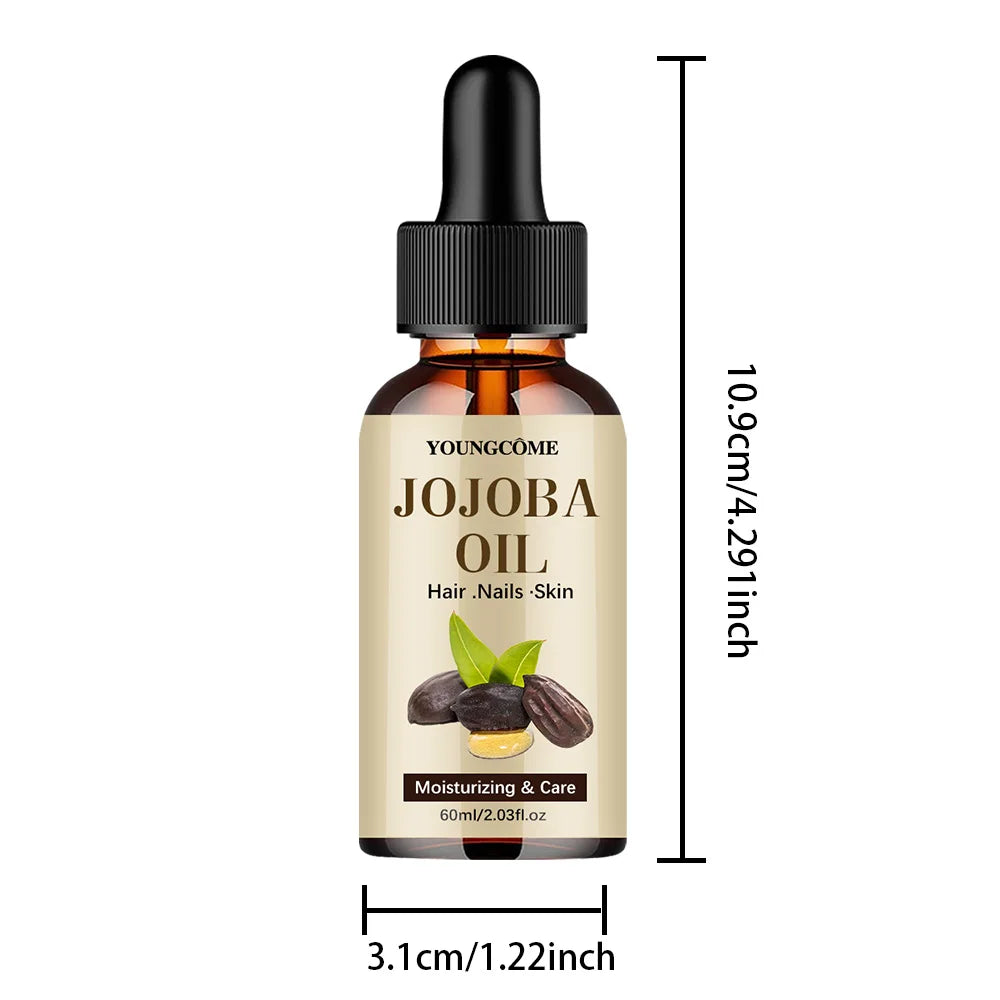 YOUNGCOME JOJOBA Oil Hair Care Essential Oil Anti-frizz Smooth Hair Oil Serum Anti Loss Scalp Massage Spa Treatments Hair Care