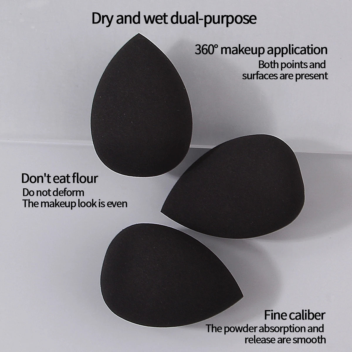 12-piece Makeup Tool Set Ultra-Soft  Puffs Beauty Sponges, Beauty Sponges. specially designed for foundation and concealer.